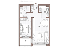 Section B | Two-Room Apartments