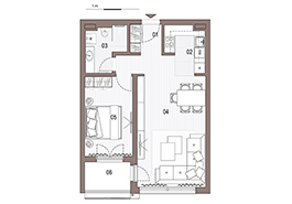 Section C1 | Two Room Apartments