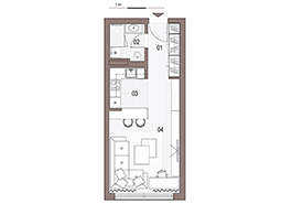 Section C1 | Studio Apartments