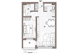 Section C2 | Two Rooms Apartments