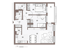 Section C2 | Three Room Apartments